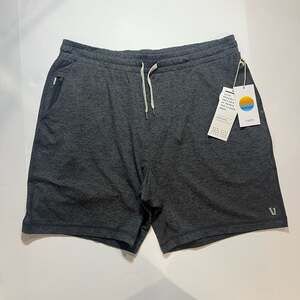 NWT Vuori Men's Ponto Short in Charcoal Heather Size XX-Large